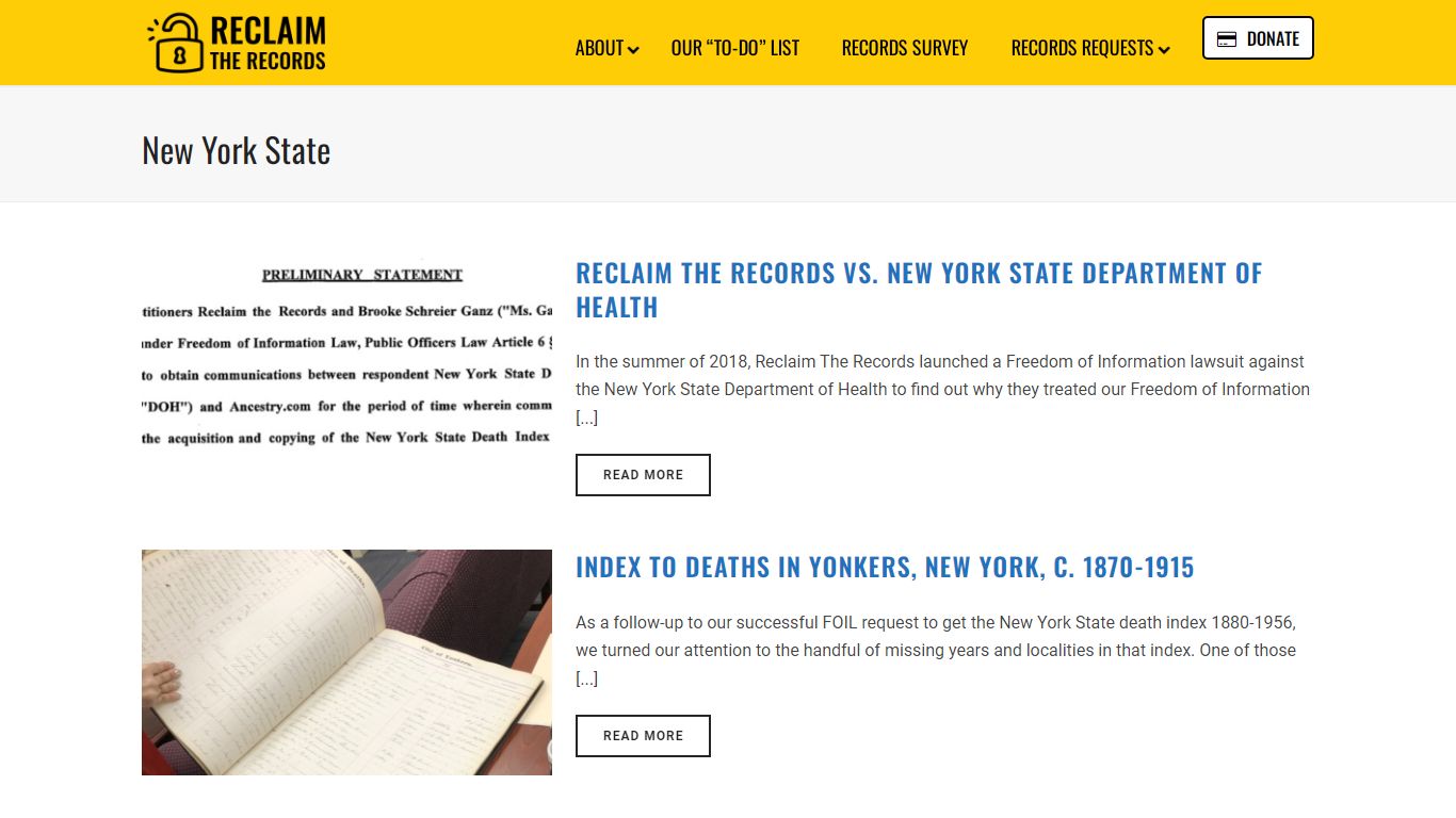 New York State Archives - Reclaim The Records